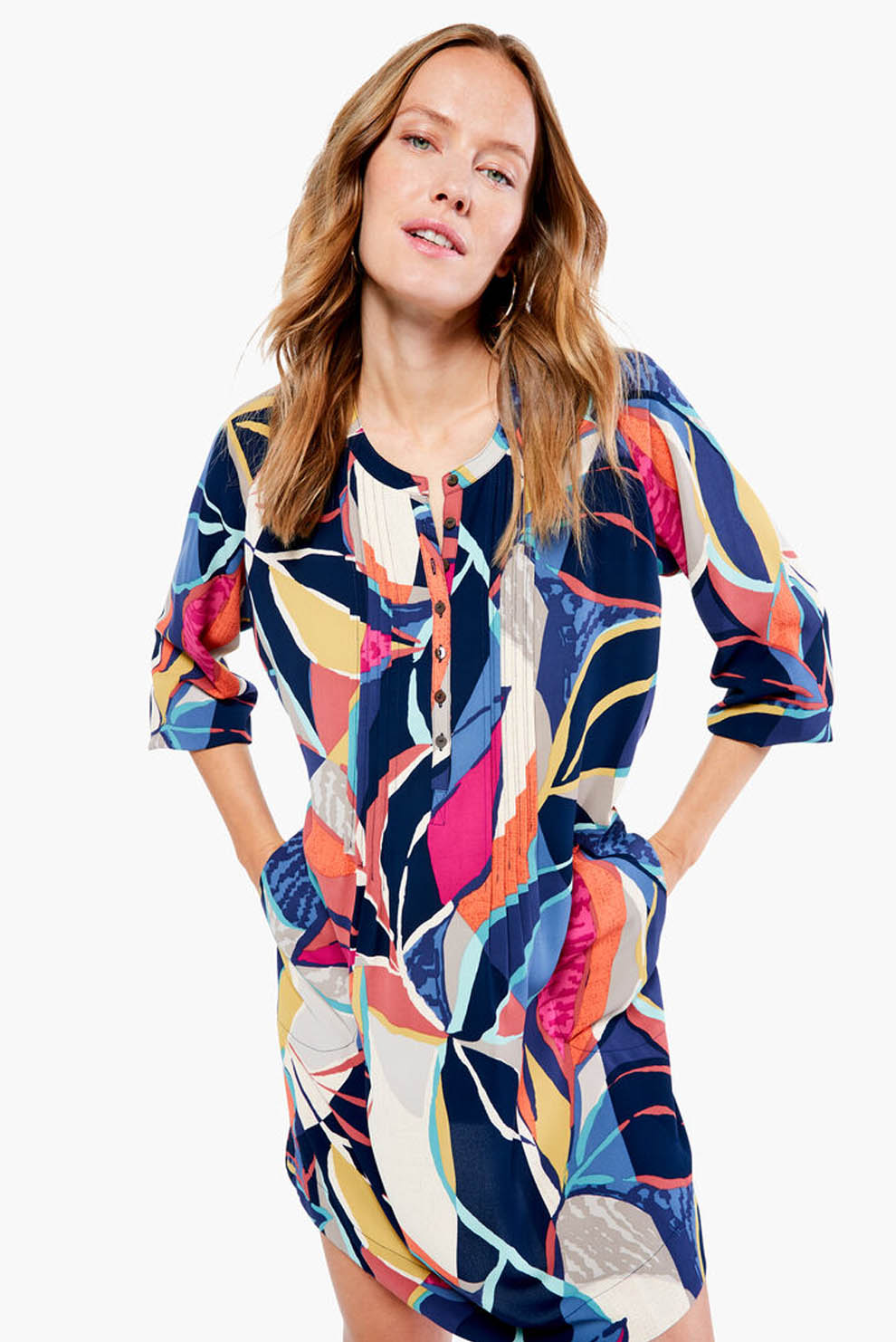 Nic+Zoe Jigsaw Leaf Dress | Style: F221922