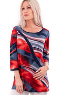 Sassy Navy-Red Top