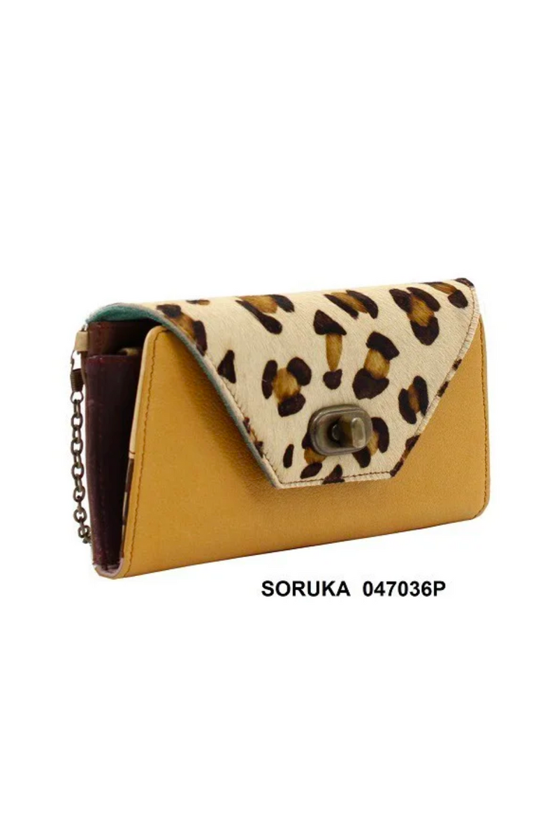 Soruka Secret Leather Wallet with Chain | 047036P