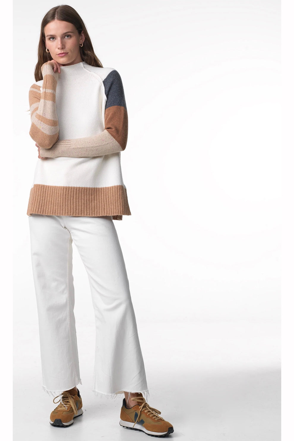 Zaket and Plover Block Sweater | Style ZP4186U
