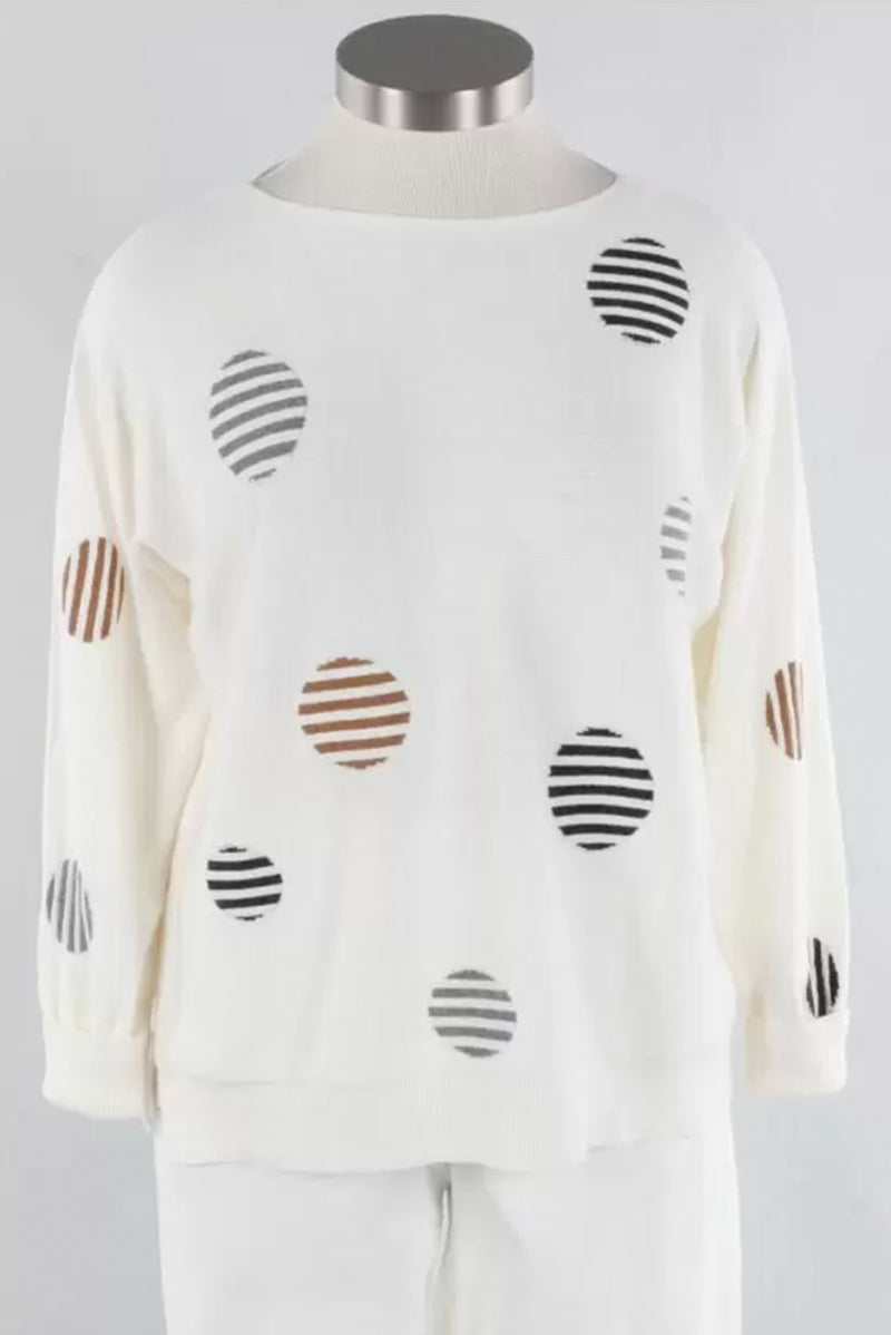 Zaket and Plover Stripe Spot Sweater | Style ZP4213U