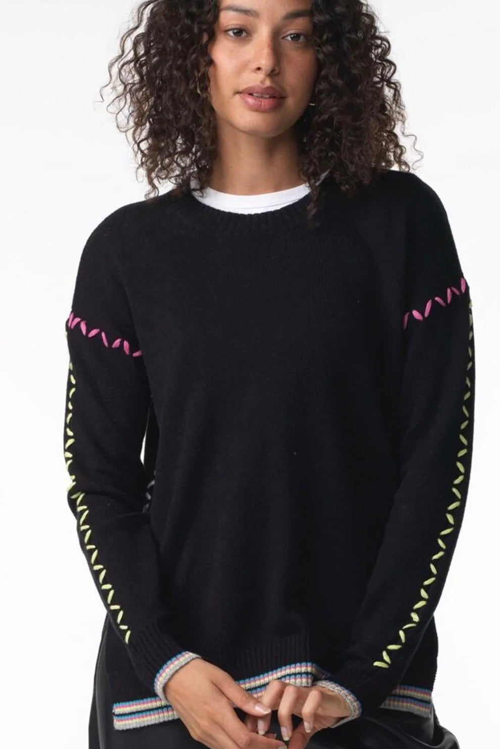Zaket and Plover Thread Detail Sweater | Style ZP4220U