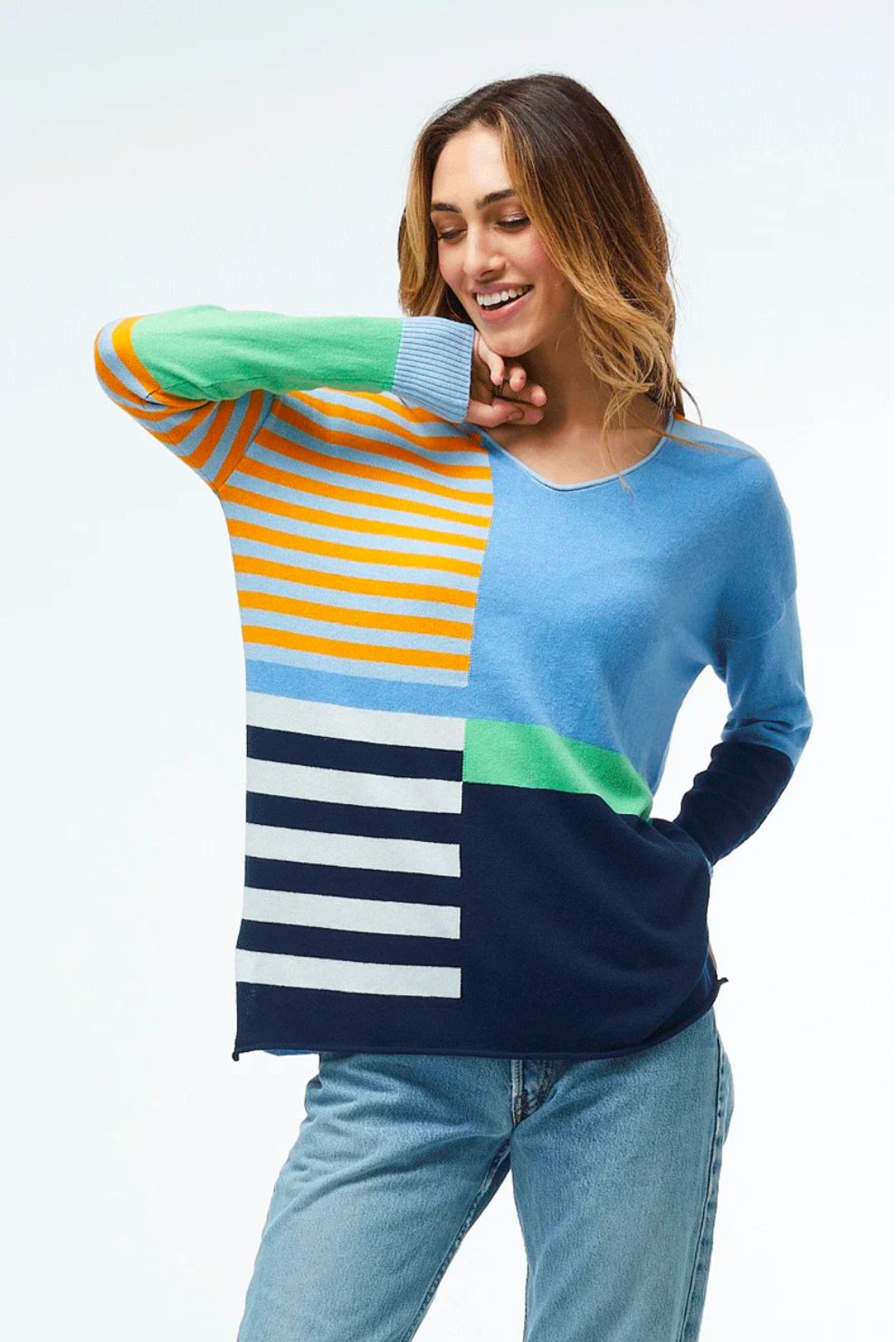 Zaket and Plover Fun Stripe Sweater | Style ZP4469U