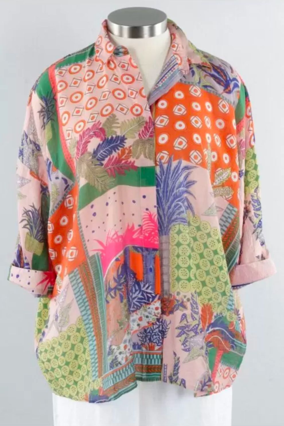 Zaket and Plover Hidden Placket Blouse | Style ZP4503U