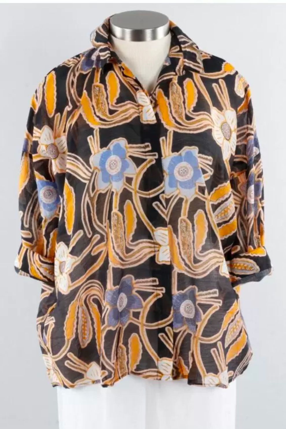 Zaket and Plover Hidden Placket Blouse | Style ZP4503U