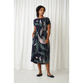 Boat Neck Belted Dress