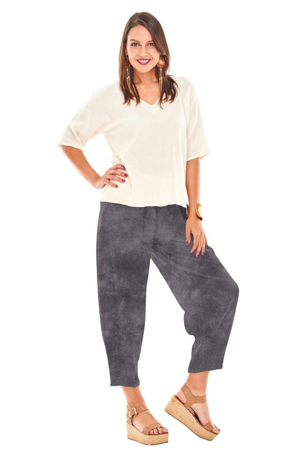 Oh My Gauze Dart Washed Pants