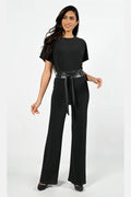 Frank Lyman Black Knit Jumpsuit | Style: 224067