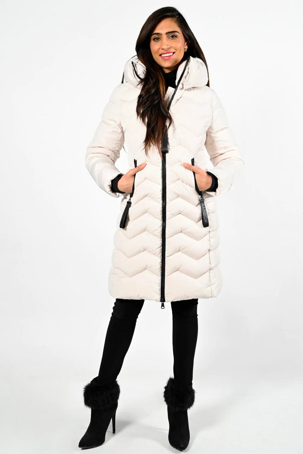 Frank Lyman Off White Woven Coat | Style: 224513