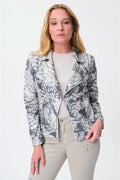 Joseph Ribkoff Silver Faux Suede Jacket - 231911
