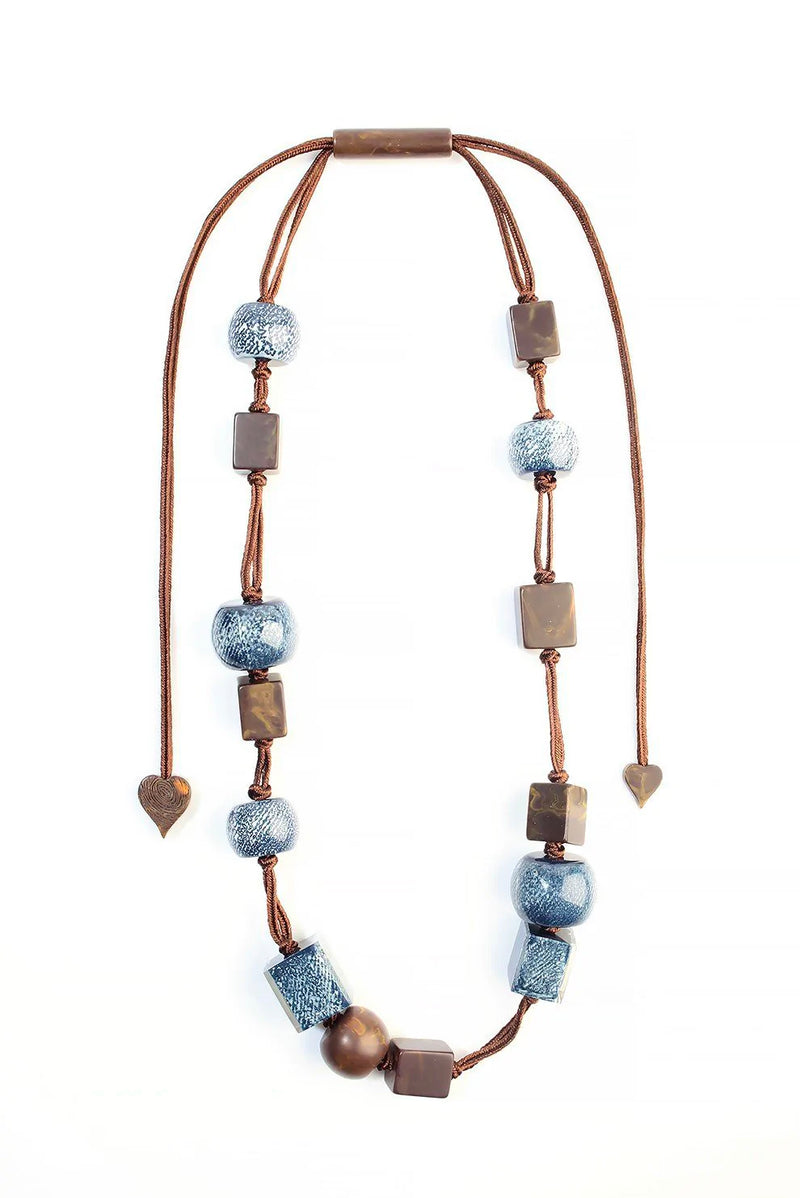Zsiska True Blue Denim Jewelry (Necklace, Earrings, Bracelet)