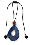 Zsiska True Blue Denim Jewelry (Necklace, Earrings, Bracelet)